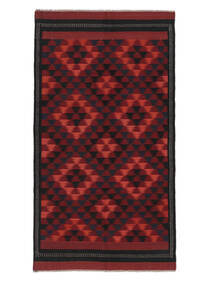  Oriental Afghan Vintage Kilim Rug 147X270 Black/Dark Red Wool, Afghanistan Carpetvista