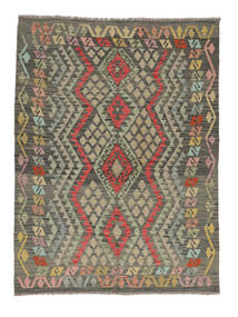 Kilim Afghan Old Style Rug 149X201 Dark Yellow/Brown Wool, Afghanistan Carpetvista
