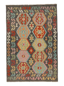  Kelim Afghan Old Style Teppe 130X190 Brun/Svart Carpetvista