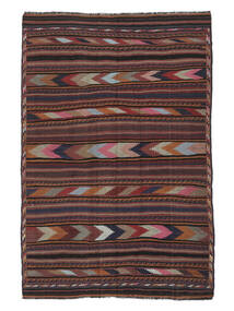  Afghan Vintage Kilim Rug 172X258 Vintage Wool Black/Dark Red Carpetvista