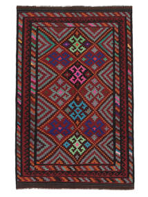 160X255 Afghan Vintage Kelim Matot Matto Itämainen Musta/Tummanpunainen (Villa, Afganistan) Carpetvista