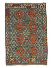 Alfombra Oriental Kilim Afghan Old Style 102X152 Negro/Marrón (Lana, Afganistán)