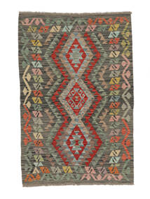  101X152 Kelim Afghan Old Style Teppe Brun/Svart Afghanistan Carpetvista