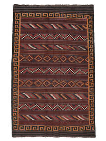 175X278 絨毯 オリエンタル アフガン ヴィンテージ キリム ブラック/茶色 (ウール, アフガニスタン) Carpetvista