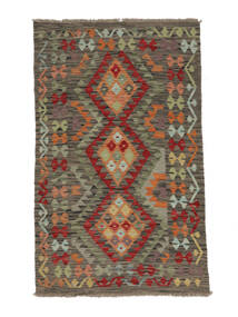 Kilim Afghan Old Style Rug 100X163 Brown/Black Wool, Afghanistan Carpetvista