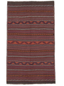 157X263 Tapis D'orient Afghan Vintage Kilim Rouge Foncé/Noir (Laine, Afghanistan) Carpetvista