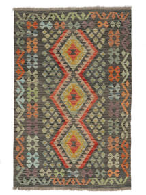  104X156 Kilim Afghan Old Style Rug Brown/Black Afghanistan Carpetvista