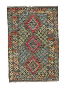 101X145 Koberec Orientální Kelim Afghán Old Style Hnědá/Černá (Vlna, Afghánistán) Carpetvista