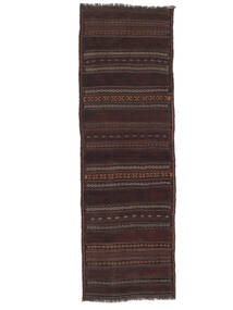 80X260 Afghan Vintage Kilim Rug Oriental Runner
 Black/Brown (Wool, Afghanistan) Carpetvista