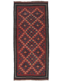  Afghan Vintage Kelim 144X318 Vintage Ullteppe Mørk Rød/Svart Lite Carpetvista