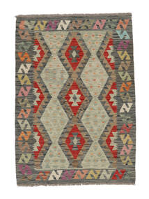  Kelim Afghan Old Style Vloerkleed 105X148 Donker Geel/Bruin Carpetvista