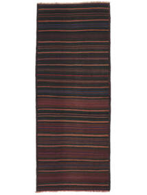  Orientalischer Afghan Vintage Kelim Teppich 90X224 Läufer Schwarz/Dunkelrot Wolle, Afghanistan Carpetvista