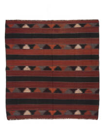  Afghan Vintage Kelim Matot 170X178 Musta/Tummanpunainen Carpetvista