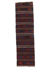  Oriental Afghan Vintage Kilim Rug 80X285 Runner
 Black Wool, Afghanistan Carpetvista