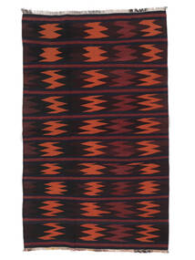 117X192 Dywan Orientalny Afgan Vintage Kilim Czarny/Ciemnoczerwony (Wełna, Afganistan) Carpetvista