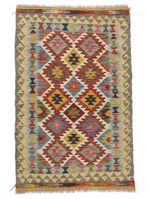 Kilim Afghan Old Style Rug 93X145 Brown/Orange Wool, Afghanistan Carpetvista