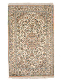 絨毯 オリエンタル カシミール ピュア シルク 80X125 茶色/ベージュ (絹, インド)