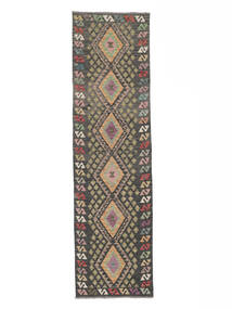 80X301 Dywan Kilim Afgan Old Style Orientalny Chodnikowy Brunatny/Czarny (Wełna, Afganistan) Carpetvista
