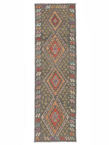  Kilim Afghan Old Style Tapis 87X288 De Laine Marron Petit Carpetvista