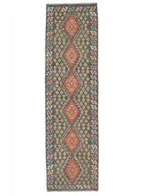 83X300 Kelim Afghan Old Style Matot Matto Itämainen Käytävämatto Ruskea/Musta (Villa, Afganistan) Carpetvista