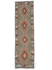 83X289 Kelim Afghan Old Style Teppe Orientalsk Løpere Brun (Ull, Afghanistan) Carpetvista