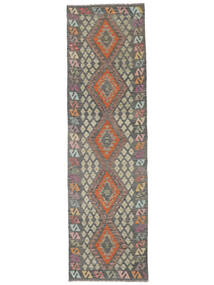 86X301 Tappeto Orientale Kilim Afghan Old Style Passatoie Marrone (Lana, Afghanistan) Carpetvista