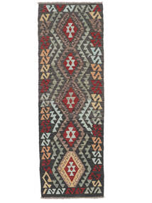  Kilim Afghan Old Style Rug 69X213 Black/Brown Carpetvista