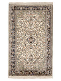 93X154 Kaschmir Reine Seide Teppich Orientalischer Braun/Beige (Seide, Indien) Carpetvista