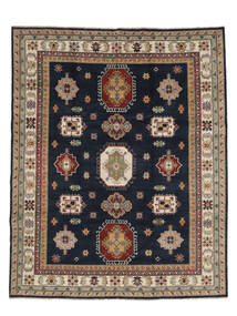  Orientalischer Kazak Fine Teppich 251X304 Schwarz/Braun Großer Wolle, Afghanistan Carpetvista