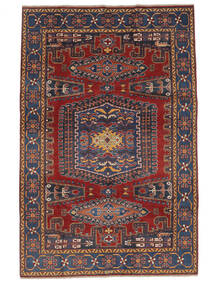  Kazak Fine Rug 193X296 Wool Black/Dark Red Carpetvista