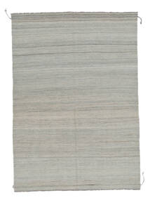 174X243 Kelim Moderne Vloerkleed Modern Grijs/Donker Geel (Wol, Afghanistan) Carpetvista