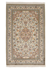 97X152 Kashmir Ren Silke Teppe Orientalsk Brun/Svart (Silke, India) Carpetvista