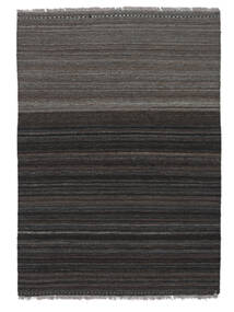 103X146 Kelim Modern Teppich Moderner Schwarz (Wolle, Afghanistan) Carpetvista