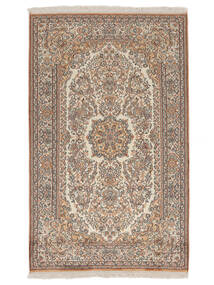 96X154 Kashmir Ren Silke Teppe Orientalsk Brun/Beige (Silke, India) Carpetvista