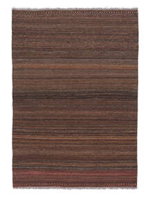  103X145 Gestreift Klein Kelim Modern Teppich Wolle, Carpetvista