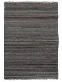 101X144 Kilim Modern Rug Modern Black/Dark Grey (Wool, Afghanistan)