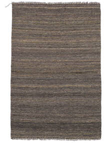  96X144 Kelim Moderne Teppe Svart/Brun Afghanistan Carpetvista