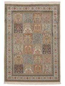 絨毯 オリエンタル カシミール ピュア シルク 126X179 茶色/オレンジ (絹, インド)