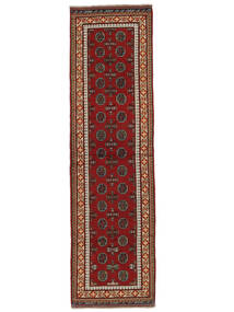  Afghan Fine Rug 82X303 Wool Dark Red/Black Small Carpetvista