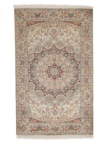 99X162 絨毯 カシミール ピュア シルク オリエンタル 茶色/ベージュ (絹, インド) Carpetvista