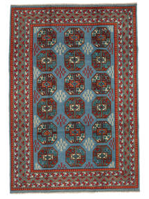 Afghan Fine Rug 201X290 Dark Red/Dark Blue (Wool, Afghanistan)