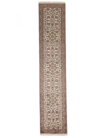  63X306 Kaschmir Reine Seide Teppich Läufer Braun Indien Carpetvista