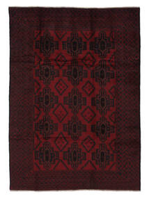  Orientalischer Belutsch Teppich 203X287 Schwarz Wolle, Afghanistan Carpetvista
