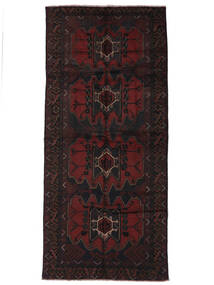 143X315 Belutsch Teppich Orientalischer Läufer Schwarz (Wolle, Afghanistan) Carpetvista
