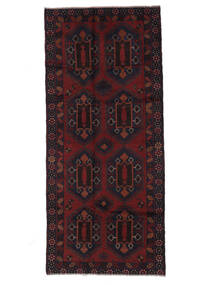 絨毯 バルーチ 126X283 廊下 カーペット ブラック (ウール, アフガニスタン)