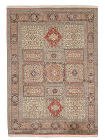 絨毯 カシミール ピュア シルク 166X232 茶色/オレンジ (絹, インド)