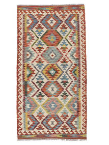101X195 Kelim Afghan Old Style Matot Matto Itämainen Ruskea/Tummanpunainen (Villa, Afganistan) Carpetvista