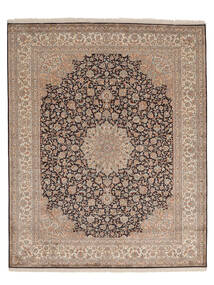 絨毯 オリエンタル カシミール ピュア シルク 203X254 茶色/オレンジ (絹, インド)