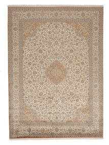  Kashmir Pure Silk Rug 248X343 Silk Brown/Orange Large Carpetvista