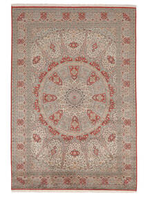 214X317 絨毯 オリエンタル カシミール ピュア シルク 茶色/オレンジ (絹, インド) Carpetvista